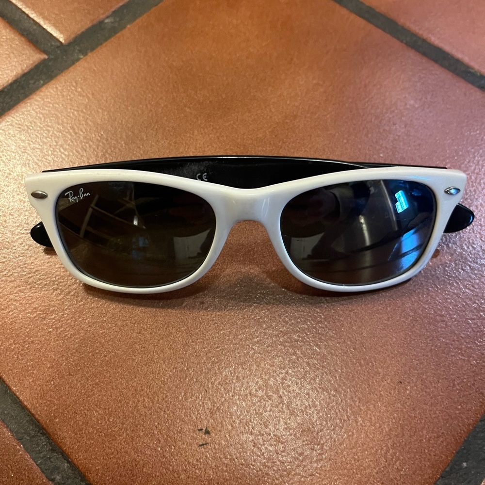 Ray-Ban White and Black Sunglasses